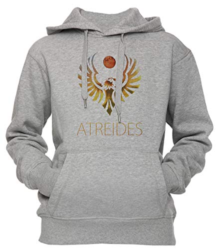 Erido Atreides Von Düne - Farbton Verschiebung Unisex Herren Damen Kapuzenpullover Sweatshirt Pullover Grau Größe M Unisex Men's Women's Hoodie Grey Medium Size M von Erido