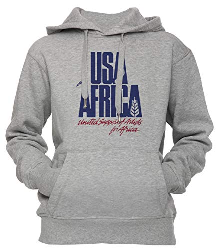 Erido We Are The World Unisex Herren Damen Kapuzenpullover Sweatshirt Pullover Grau Größe L Unisex Men's Women's Hoodie Grey Large Size L von Erido