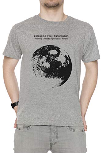 Moonloop - Porcupine Tree Herren T-Shirt Rundhals Grau Kurzarm Größe L Men's Grey T-shirt Large Size L von Erido