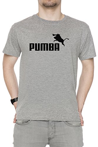 Pumba Logo Herren T-Shirt Rundhals Grau Kurzarm Größe M Men's Grey Medium Size M Pumba Logo Herren T-Shirt Rundhals Grau Kurzarm Größe M Men's Grey Medium Size M von Erido