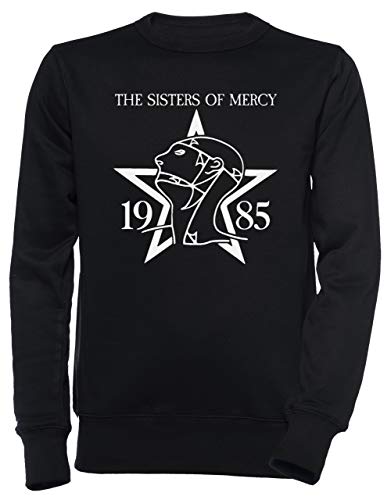 Sisters of Mercy Shirt with 1985 Unisex Herren Damen Jumper Sweatshirt Pullover Schwarz Größe XL Men's Women's Jumper Black X-Large Size XL von Erido