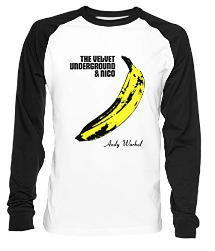 The Velvet Underground Herren Damen Unisex Baseball T-Shirt Weiß Schwarz 2/3 Ärmel Women's Men's Unisex von Erido