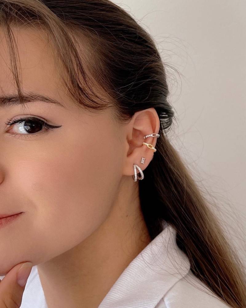 Ohrmanschette, Conch Hoop in Sterling Silber, Knorpel Hoop, Vergoldeter Ohrring, Ear Cuff Kein Piercing, Fake Ohrring von ErietyJewels