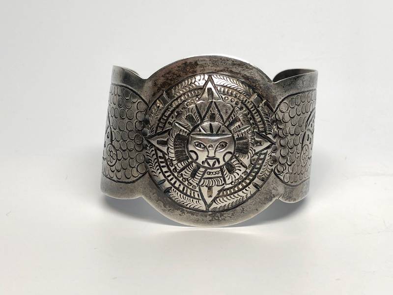 Mayan Kalender Armband, Handgemacht Mexikanisch, 900 Silber, 16, 5 cm #br313 Mayan Kalender Armband, Handgemacht Mexikanisch, 900 Silber, 16, 5 cm #br313 von ErikaAndFriends