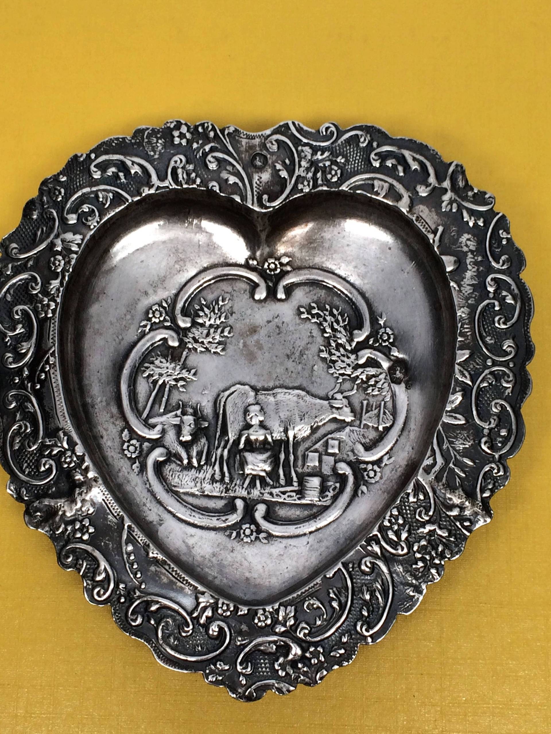 Milchkuh Milchkämmchen Motiv Ringschale, Sterling Silber, Antik. #hd1002 von ErikaAndFriends