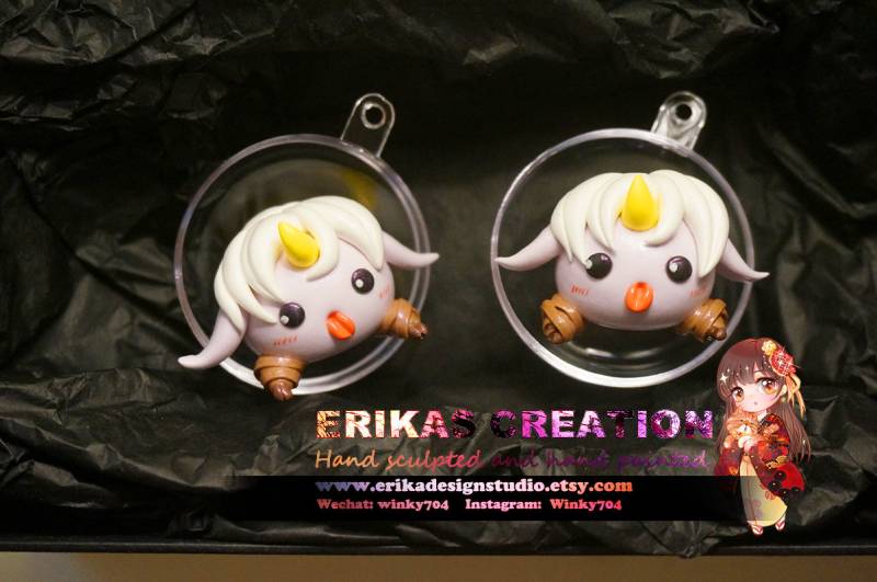 Auf Lager Soraka-Poro Schlüsselanhänger - League Of Legends Inspiriert Auf Lager Soraka-Poro Schlüsselanhänger - League Of Legends Inspiriert von ErikaDesignStudio