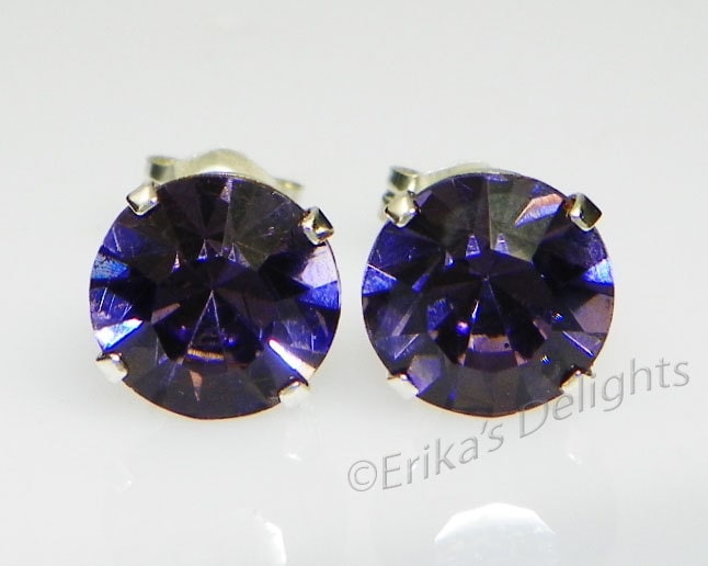 3mm - 8mm Kristall Iris Sterling Silber Ohrringe Mit Swarovski-Kristallen | Geschenk-Box Enthalten 3mm - 8mm Kristall Iris Sterling Silber Ohrringe Mit Swarovski-Kristallen | Geschenk-Box Enthalten von ErikasDelights