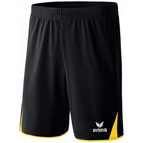Erima Classic 5-C Shorts schwarz/gelb Farbe Größe: 128, Größe Größe: 128 von Erima