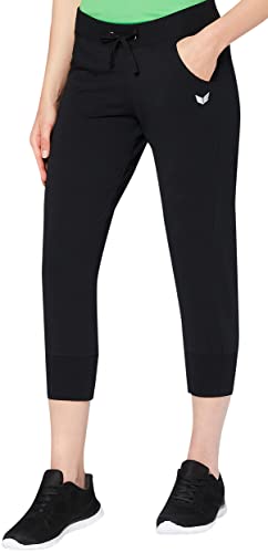 ERIMA Damen Casual Basics Sweathose mit Bündchen, Schwarz, 34 von Erima