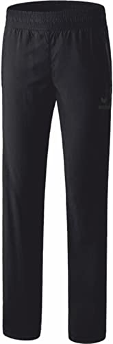 Erima Damen Hose mit durchgehendem RV Schwarz, Schwarz, Schwarz, 38 Kurz von Erima