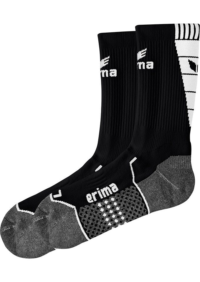 Erima Fußball Stutzenstrümpfe Fußball Kurzsocken schwarz/weiß von Erima