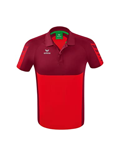 Erima Herren Six Wings Sport Polohemd, rot/bordeaux, L von Erima