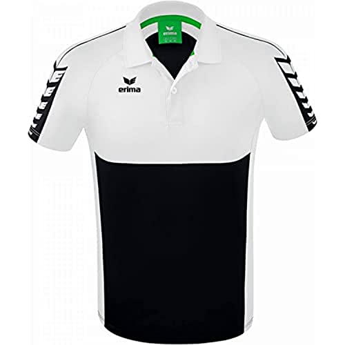 Erima Herren Six Wings Sport Polohemd, schwarz, S von Erima