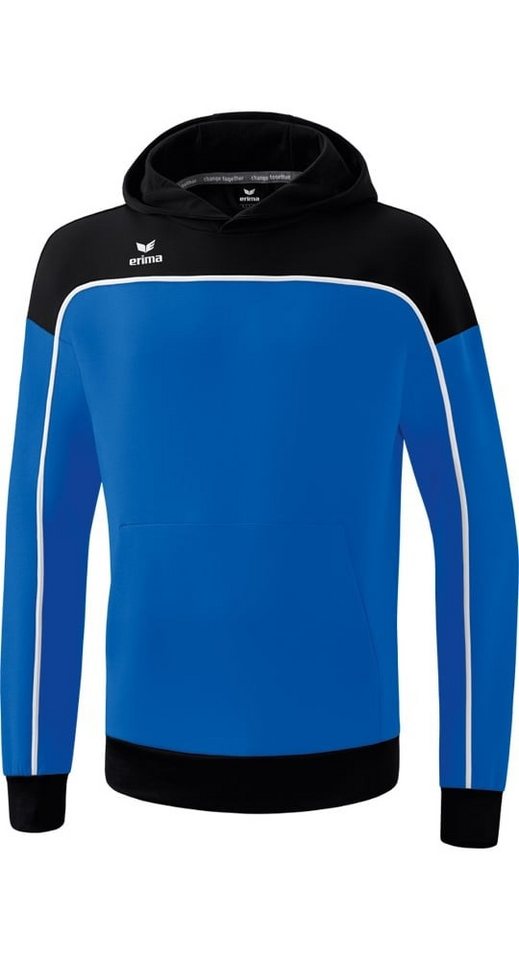 Erima Kapuzenpullover Hoodie Change (Baumwollmix) royalblau/schwarz Herren von Erima