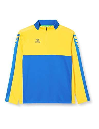 Erima Kinder Six Wings Trainings Top, new royal/gelb, 128 von Erima