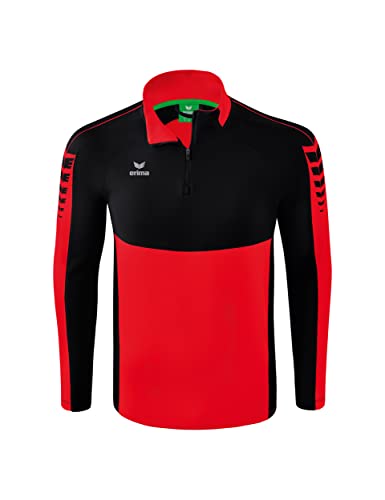 Erima Kinder Six Wings Trainings Top, rot/schwarz, 128 von Erima