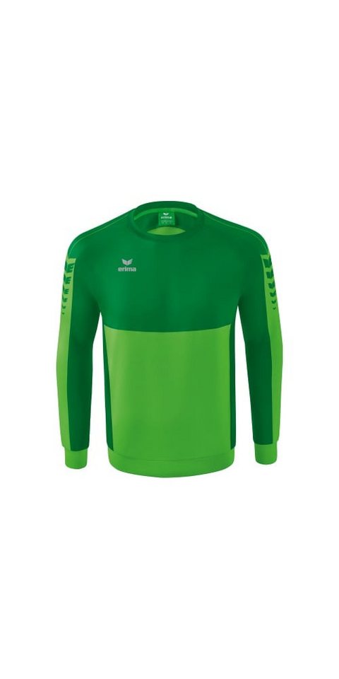 Erima Langarmshirt Six Wings Sweatshirt (Baumwollmix, funktionell) grün/smaragd Herren von Erima