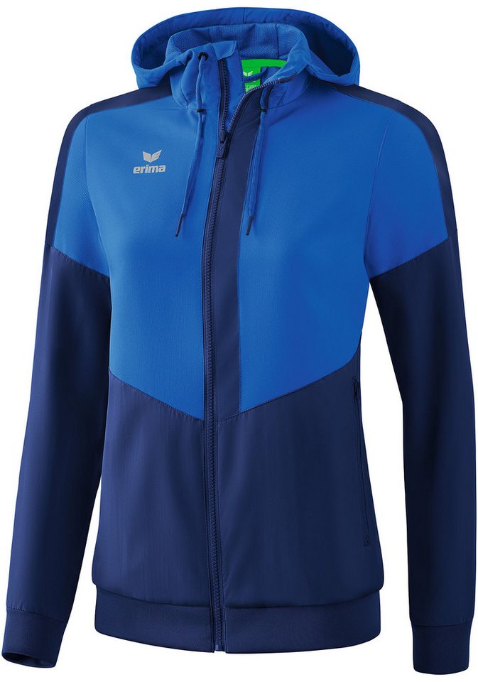 Erima Präsentationsanzug Damen Squad Tracktop Jacke mit Kapuze von Erima