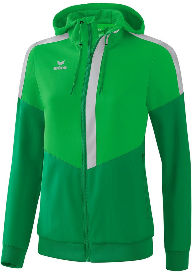 Erima Präsentationsanzug Damen Squad Tracktop Jacke mit Kapuze von Erima