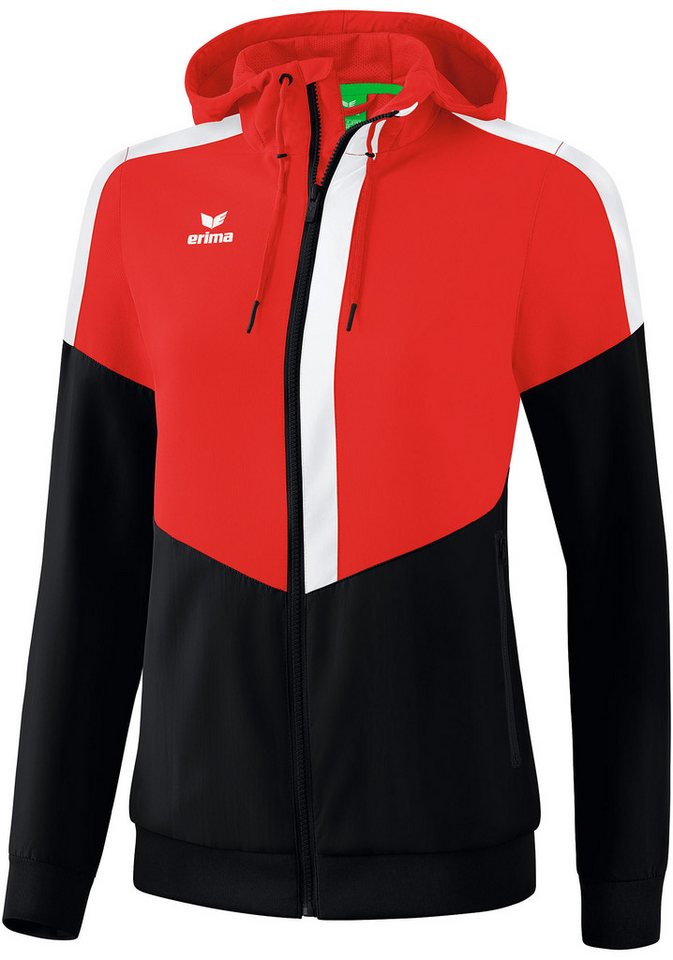 Erima Präsentationsanzug Damen Squad Tracktop Jacke mit Kapuze von Erima