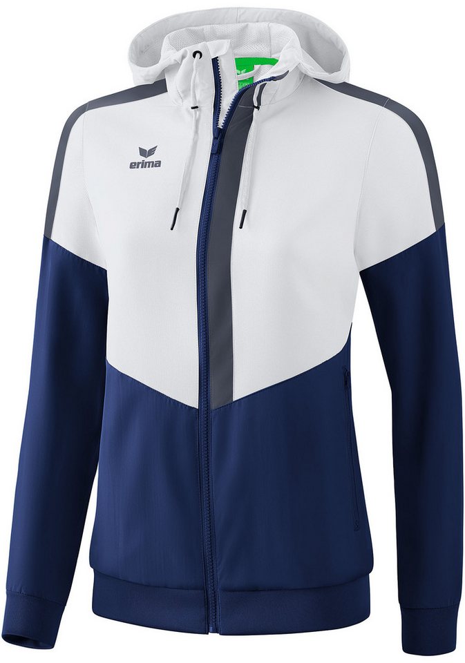 Erima Präsentationsanzug Damen Squad Tracktop Jacke mit Kapuze von Erima