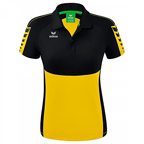 Erima Six Wings Poloshirt Damen gelbschwarz, 44 Damen von Erima