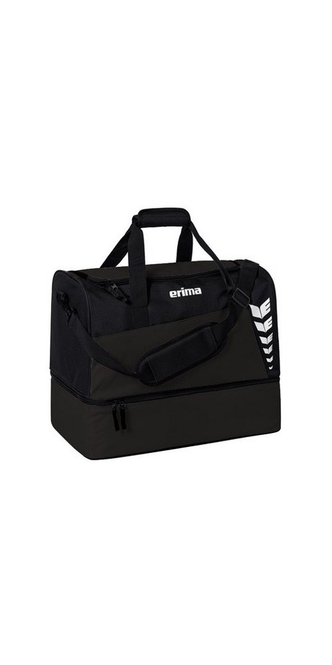 Erima Sporttasche Six Wings mit Bodenfach (Größe L - 94,5 Liter) schwarz 60x35x45cm von Erima