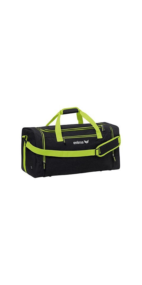 Erima Sporttasche Squad (Größe L - 70 Liter) schwarz/grün 65x32x32cm von Erima