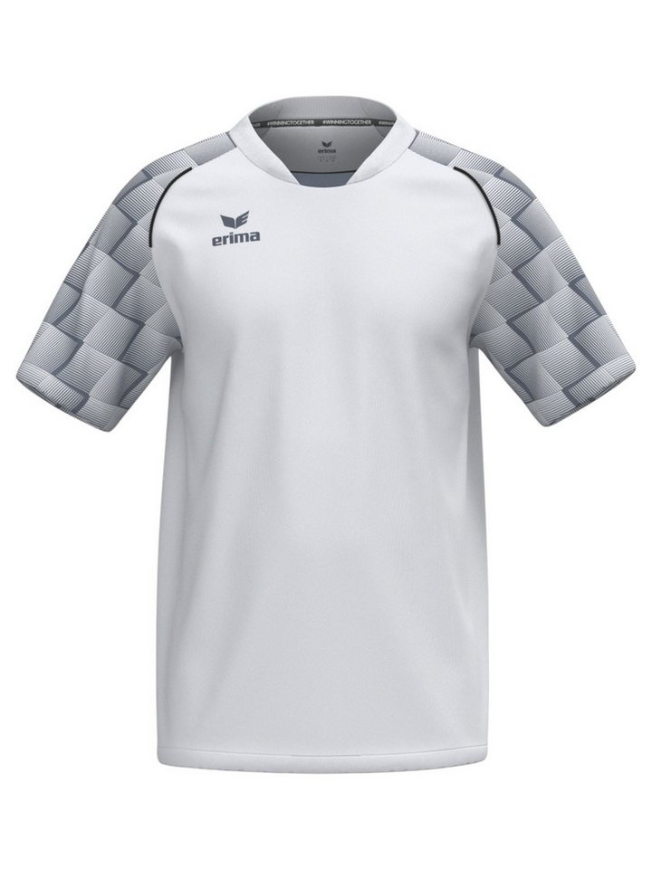 Erima T-Shirt Evo Star Trikot (100% rec. Polyester) weiss/grau Herren von Erima