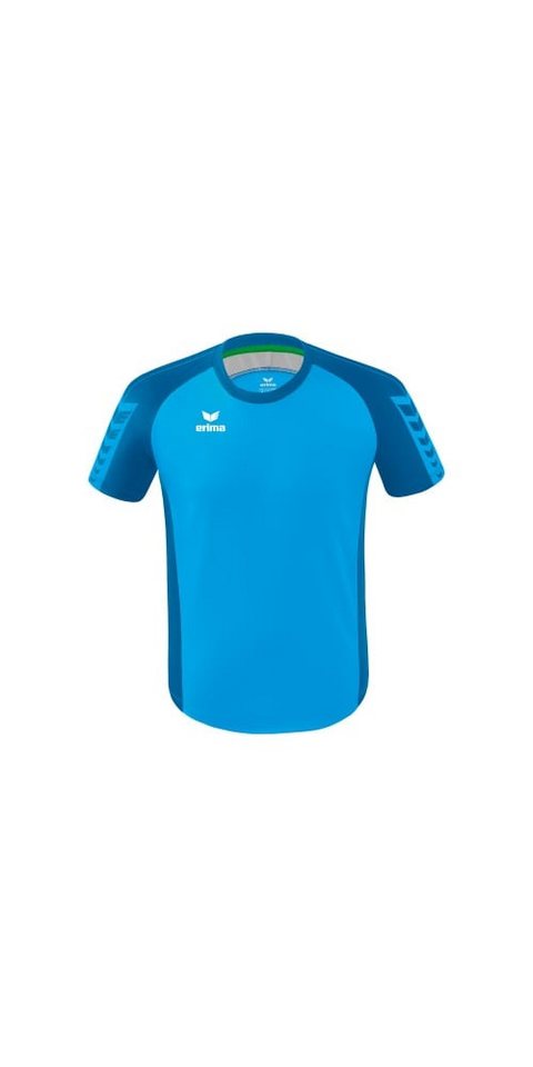 Erima T-Shirt Six Wings Trikot (100% Polyester, strapazierfähig) curacaoblau Herren von Erima