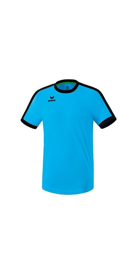 Erima T-Shirt Trikot Retro Star (100% Polyester) curacaoblau/schwarz Herren von Erima
