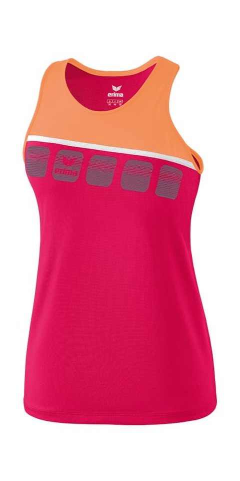 Erima Tanktop Sport-Tank 5C rosa/peach/weiß Damen von Erima