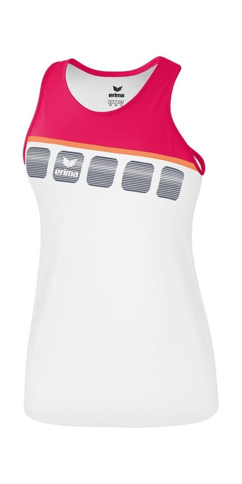 Erima Tanktop Sport-Tank 5C weiß/peachrosa Damen von Erima