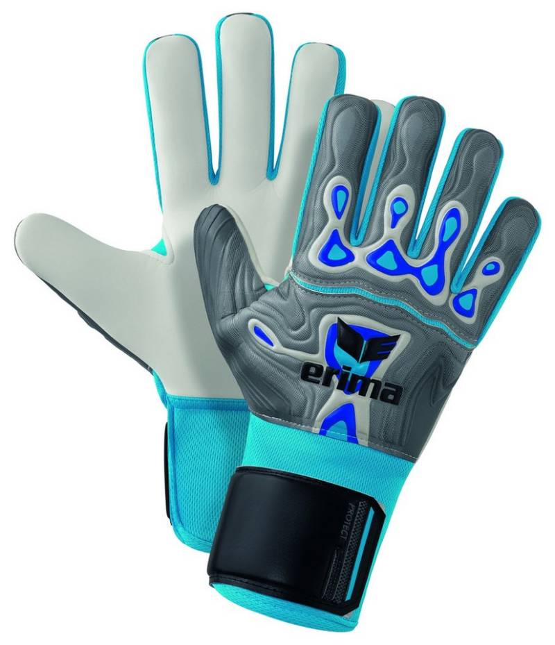 Erima Torwarthandschuhe Flex-Ray Protect - Kinder Torwarthandschuhe - grey/blue von Erima