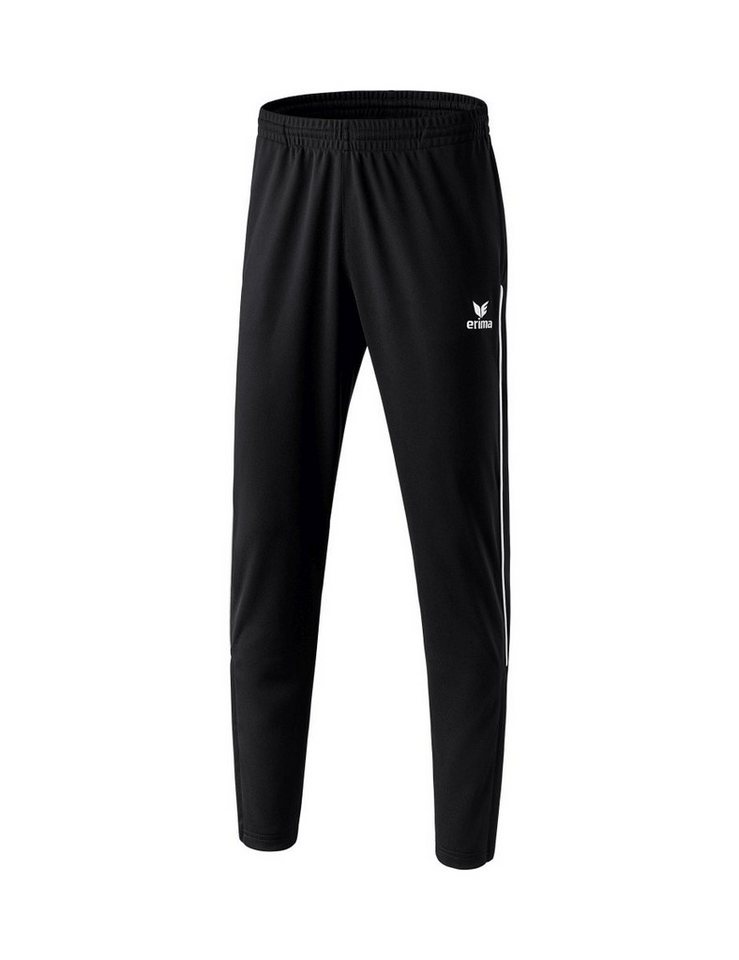 Erima Trainingshose Pant Stripe 2.0 (mit Wadeneinsatz & Piping) lang schwarz Jungen von Erima
