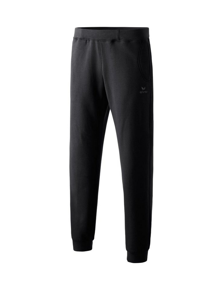 Erima Trainingshose sweatpants with rib cuffs black von Erima