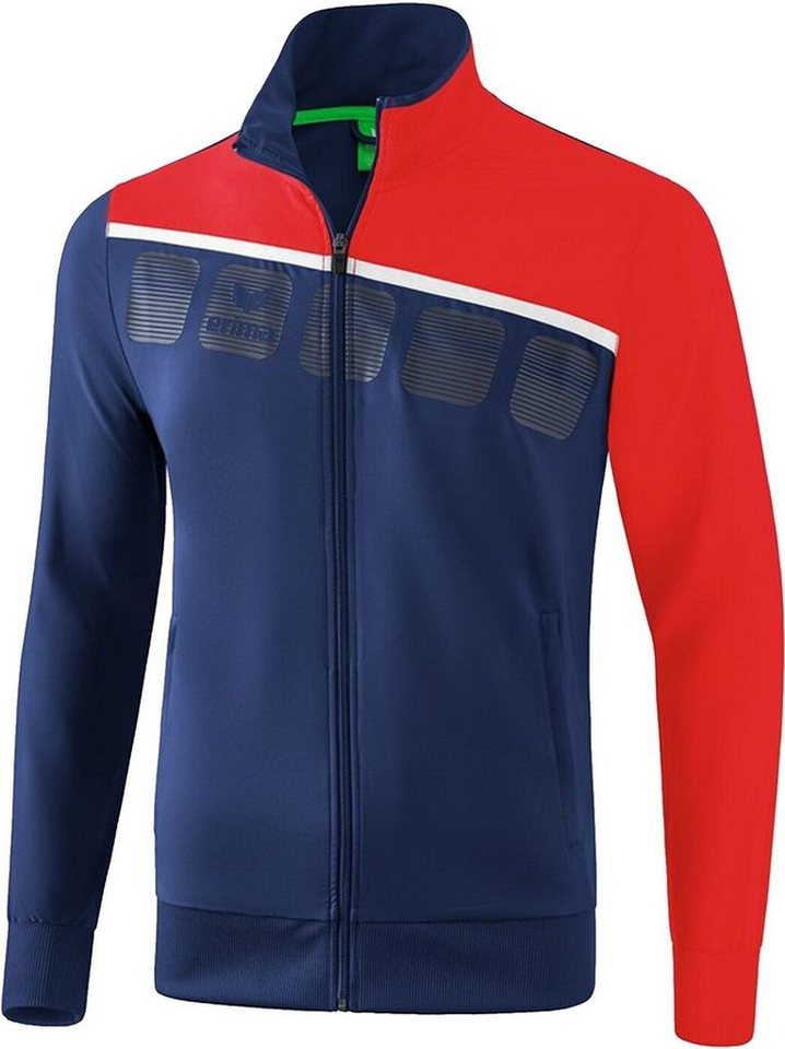 Erima Trainingsjacke 5-C Präsentationsjacke Kinder blau/rot von Erima