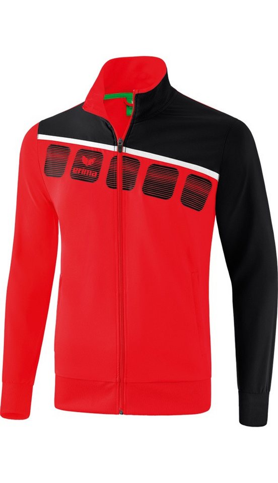Erima Trainingsjacke 5-C rot/schwarz/weiss Herren von Erima