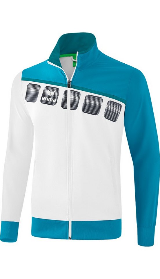 Erima Trainingsjacke 5C weiss/blau Herren von Erima