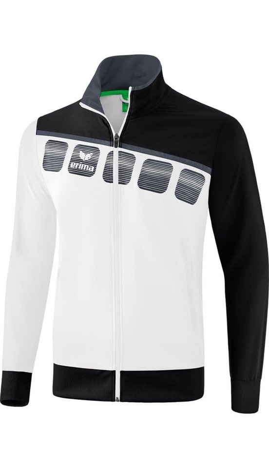 Erima Trainingsjacke 5C weiss/schwarz Herren von Erima