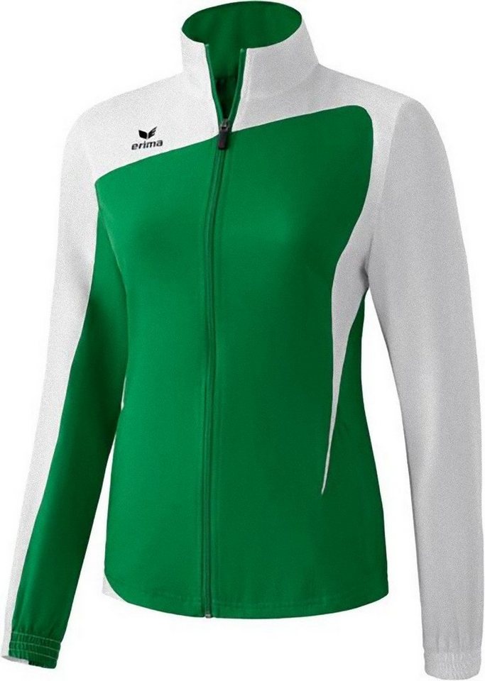 Erima Trainingsjacke Damen Präsentationsjacke Sportjacke Funktionsjacke Sport grün weiss von Erima