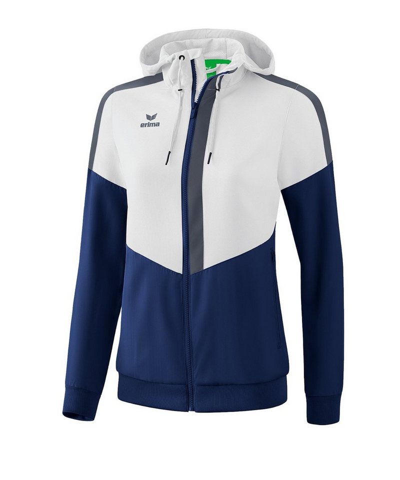 Erima Trainingsjacke Erima Squad Präsentationsjacke Damen Kapuze_Kordelzug von Erima
