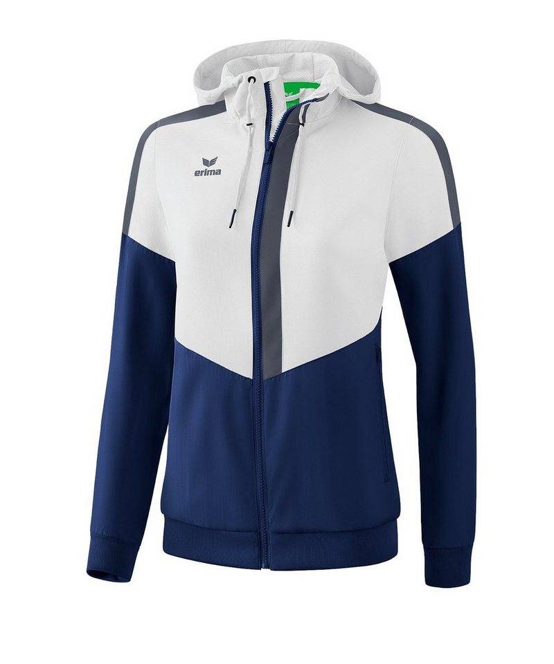 Erima Trainingsjacke Erima Squad Präsentationsjacke Damen Kapuze_Kordelzug von Erima