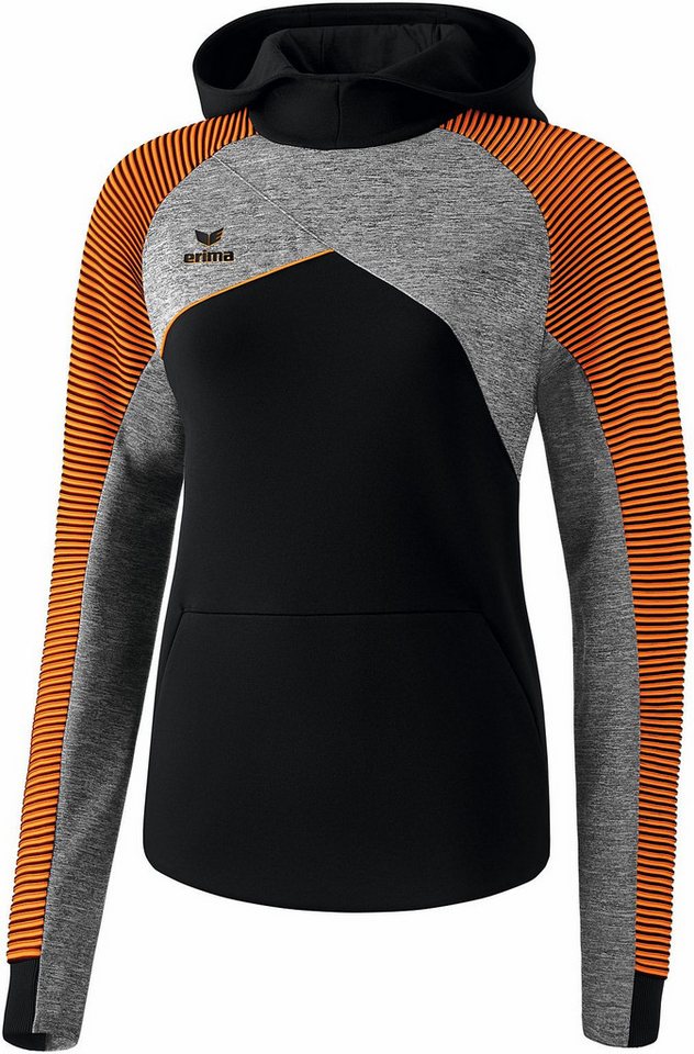 Erima Trainingskapuzenpullover Premium ONE Hoody woman black/ grey von Erima