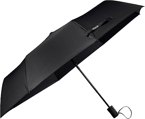 Erima Unisex Erwachsene sturmfester Regenschirm, schwarz von Erima