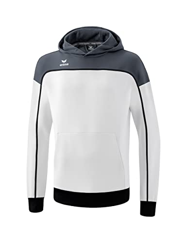 Erima Unisex Kinder „CHANGE by erima" Kapuzensweat, weiß/slate grey/schwarz, 128 von Erima