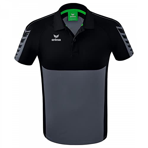 Erima Herren Six Wings Sport Polohemd, slate grey, XXL von Erima