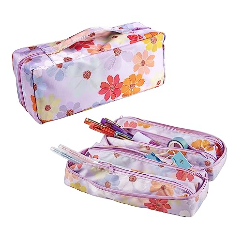 Erin Condren 5-in-1-Reißverschlusstasche – buntes Kosmos-Design Vier herausnehmbare kleine Innentaschen insgesamt große Tasche für Organisation und Reisen von Erin Condren