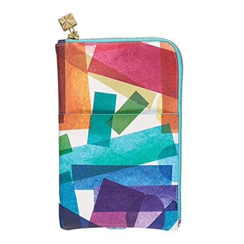 Erin Condren Veganes Leder Ultimate Planny Pack Pouch Harmony Colorful Innen & Außentaschen, Reißverschluss Storage Planer Fanny Pack with Elastic Band Stylish Pencil Case and Cosmetic Case von Erin Condren