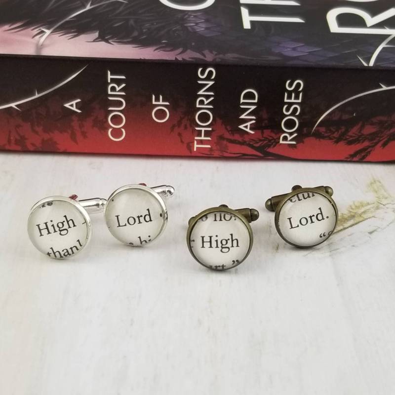 Acotar High Lord Buchseite Manschettenknöpfe/ Manschettenknöpfe von ErinCaseyCrafts